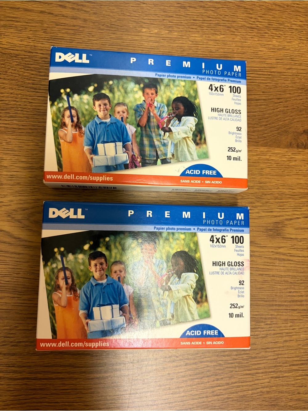 DELL PREMUM PHOTO PAPER
4x6” 100 Sheets Feuilles Hojas